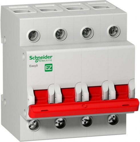 Выключатель нагрузки (мини-рубильник) Schneider Electric Easy9 4п 40А тип AC картинка